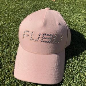 Fubu y2k rose rhinestone strapback